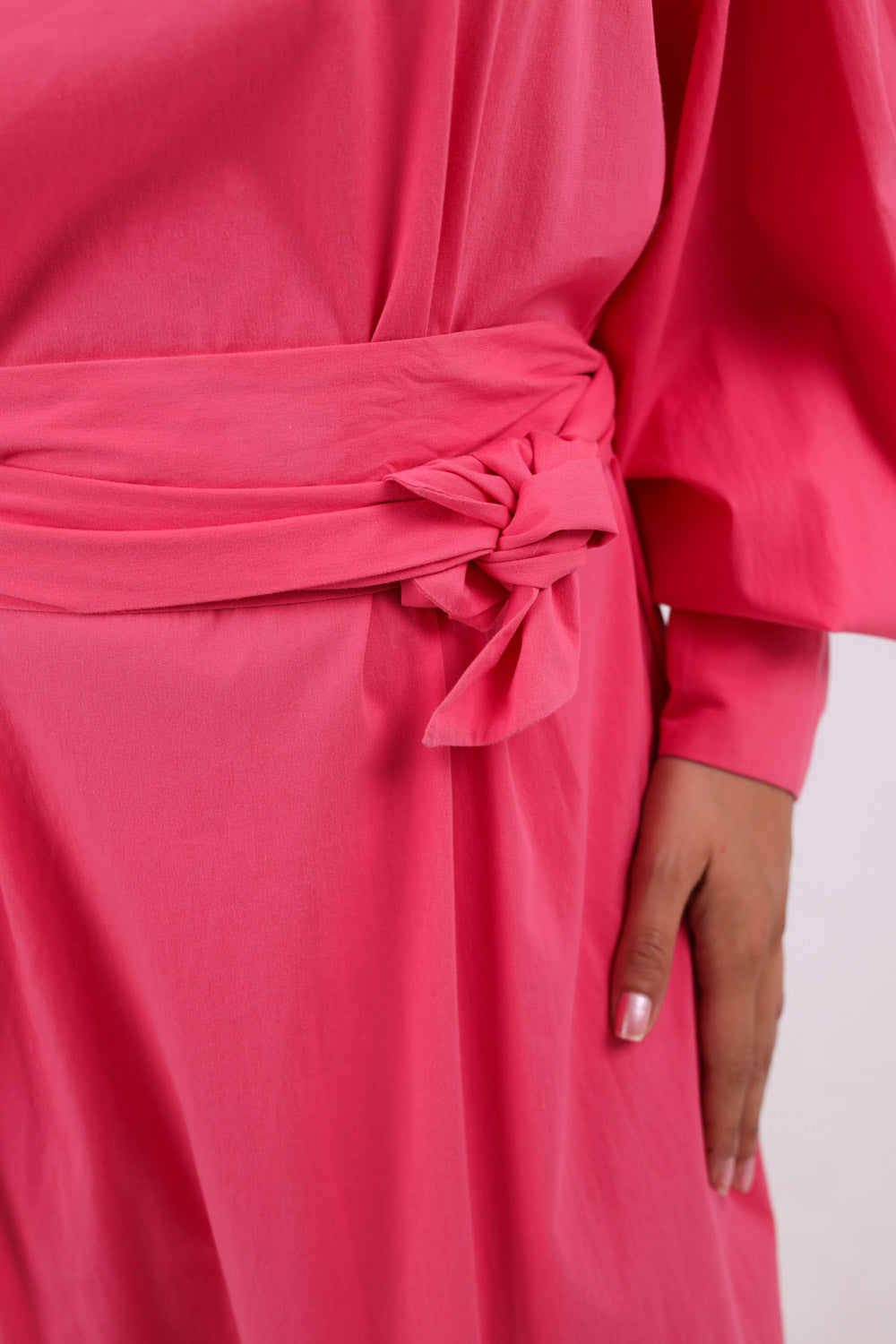 The Puff poplin dress free size