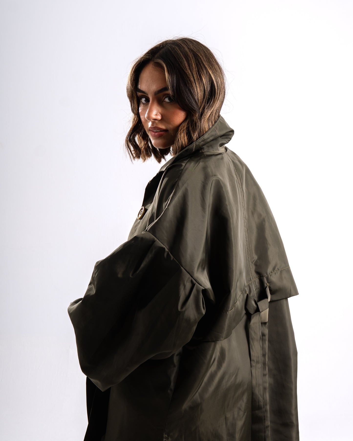 Olive waterproof shirt