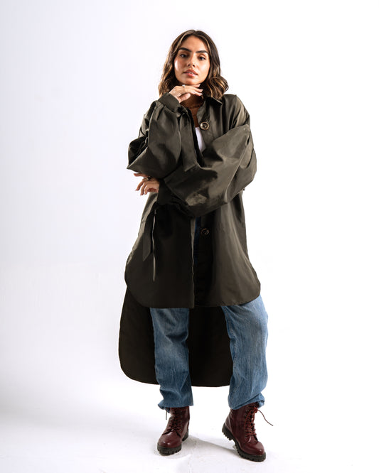 Olive waterproof shirt