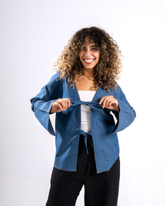 The Ribbon Denim shirt