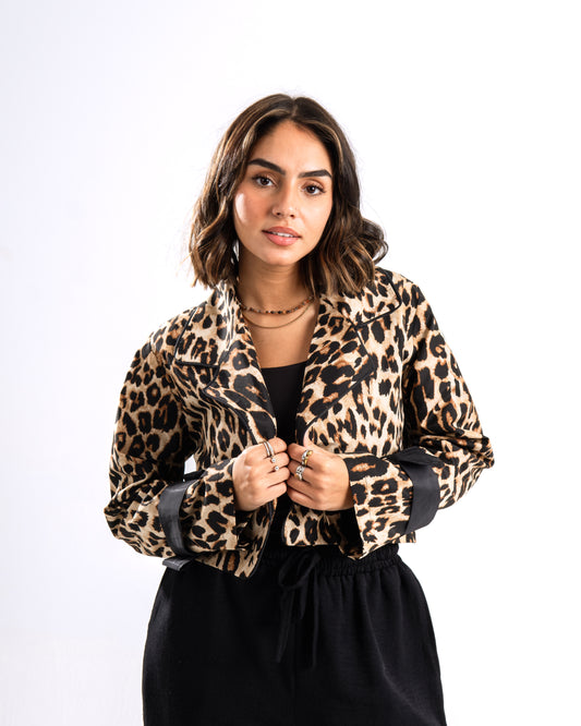 leopard water proof jacket