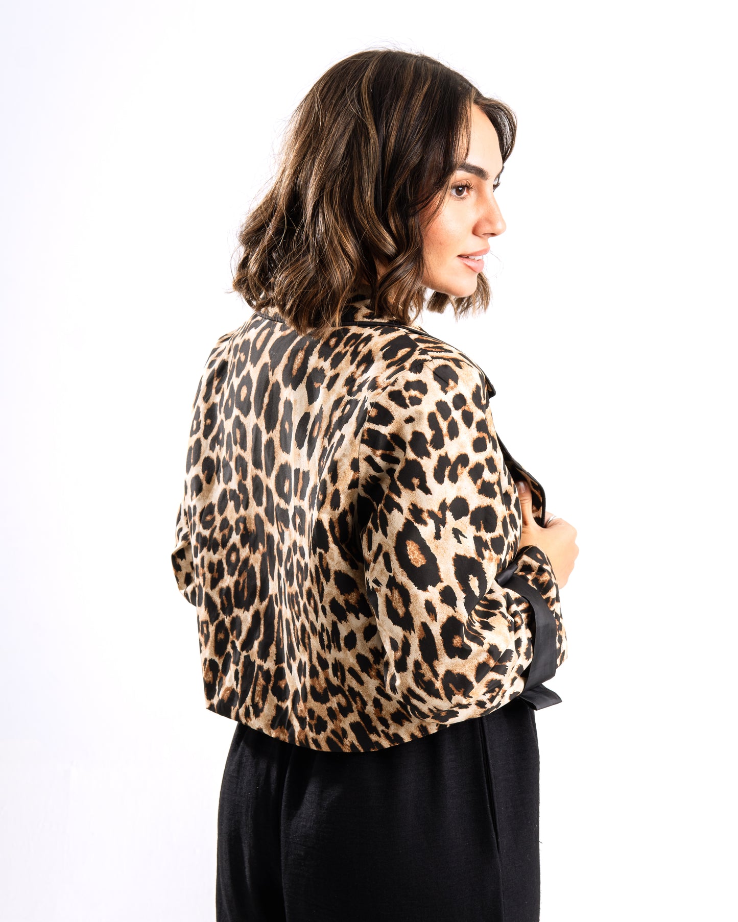 leopard water proof jacket